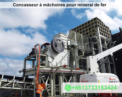 Concasseur à mâchoires pour minerai de fer