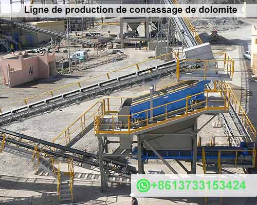 Ligne de production de concassage de dolomite