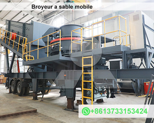 Broyeur a sable mobile