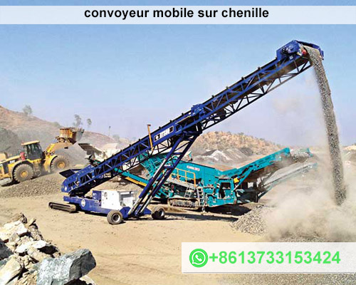 convoyeur mobile sur chenille