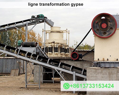 ligne transformation gypse