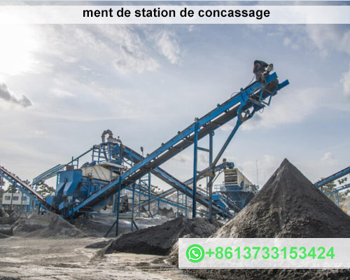 ment de station de concassage