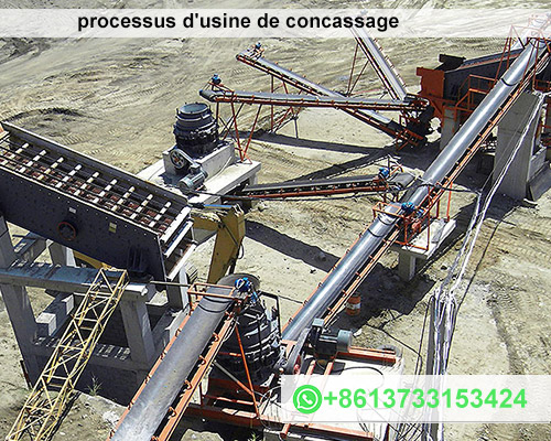 processus d'usine de concassage