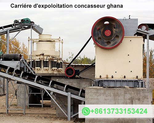 Carriére d'expoloitation concasseur ghana