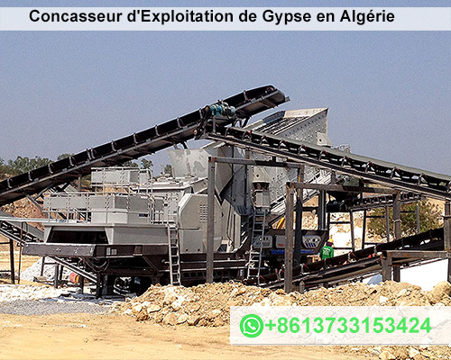 Concasseur d'Exploitation de Gypse en Algérie