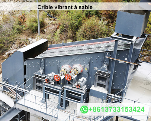 Crible vibrant à sable