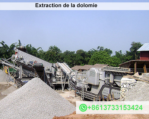 Extraction de la dolomie