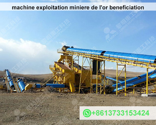 machine exploitation miniere de l'or beneficiation technologie