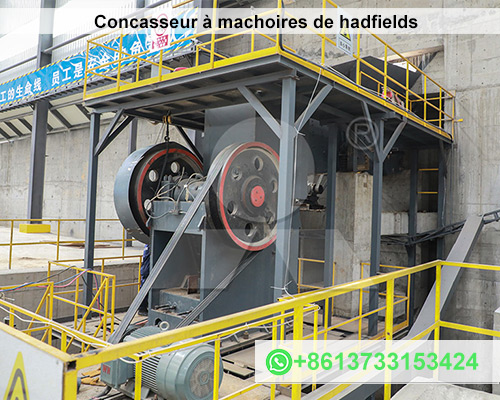 Concasseur à machoires de hadfields