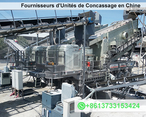 Fournisseurs d'Unités de Concassage en Chine