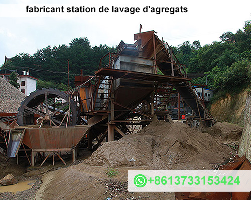 Fabricant station de lavage d'agregats