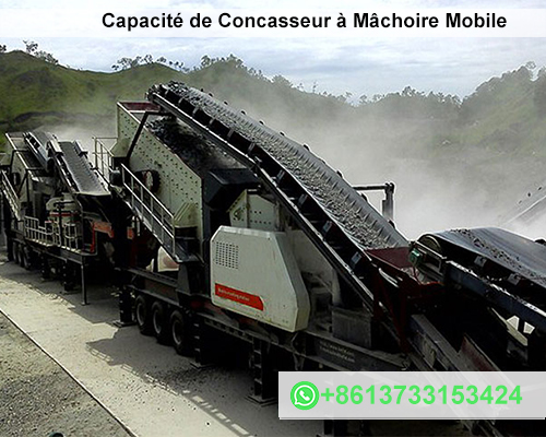 Capacité de Concasseur à Mâchoire Mobile