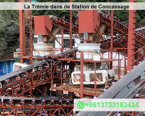 La Trémie dans de Station de Concassage