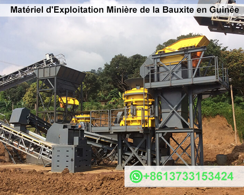 Matériel d'Exploitation Minière de la Bauxite en Guinée