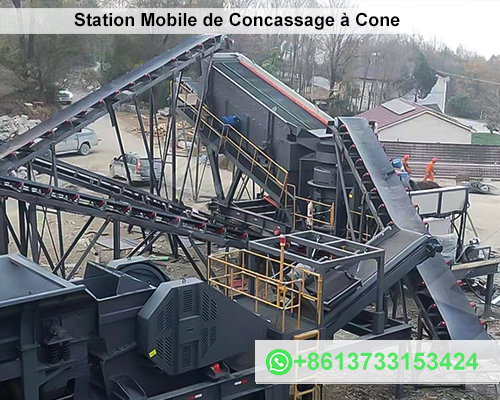 Station Mobile de Concassage à Cone