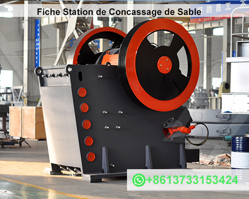 Fiche Station de Concassage de Sable