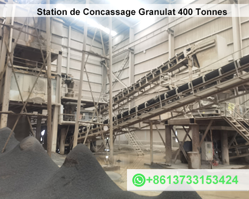 Station de Concassage Granulat 400 Tonnes