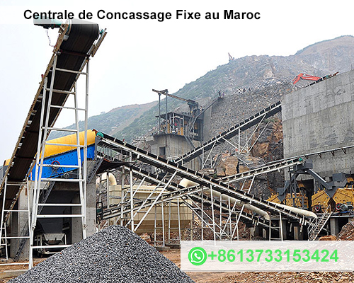 À Vendre Centrale de Concassage Fixe au Maroc
