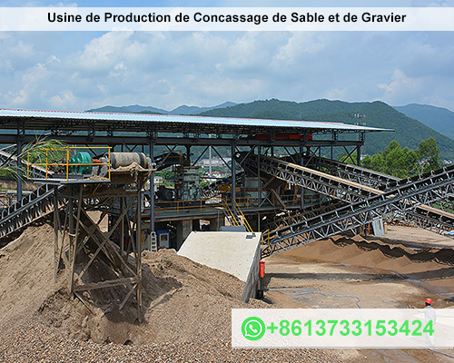Usine de Production de Concassage de Sable et de Gravier
