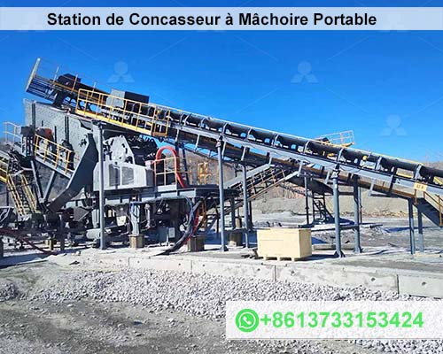 Station de Concasseur à Mâchoire Portable