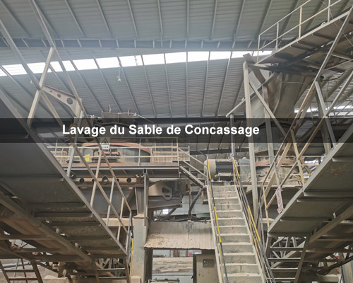 Lavage du Sable de Concassage
