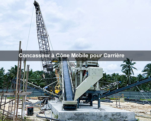 Concasseur à Cône Mobile pour Carrière Alluvionnaire