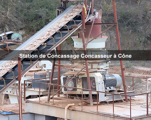 Station de Concassage Concasseur à Cône