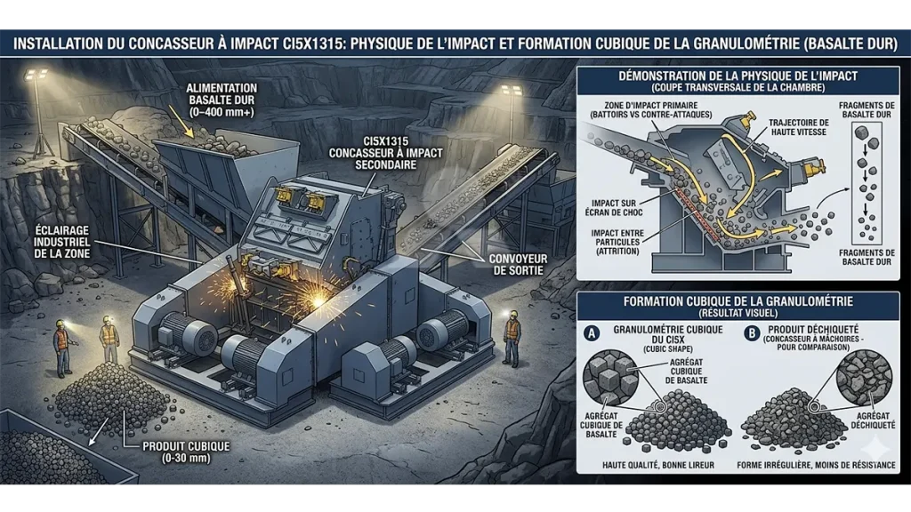 Concasseur Cribleur à Machoire et à Percussion